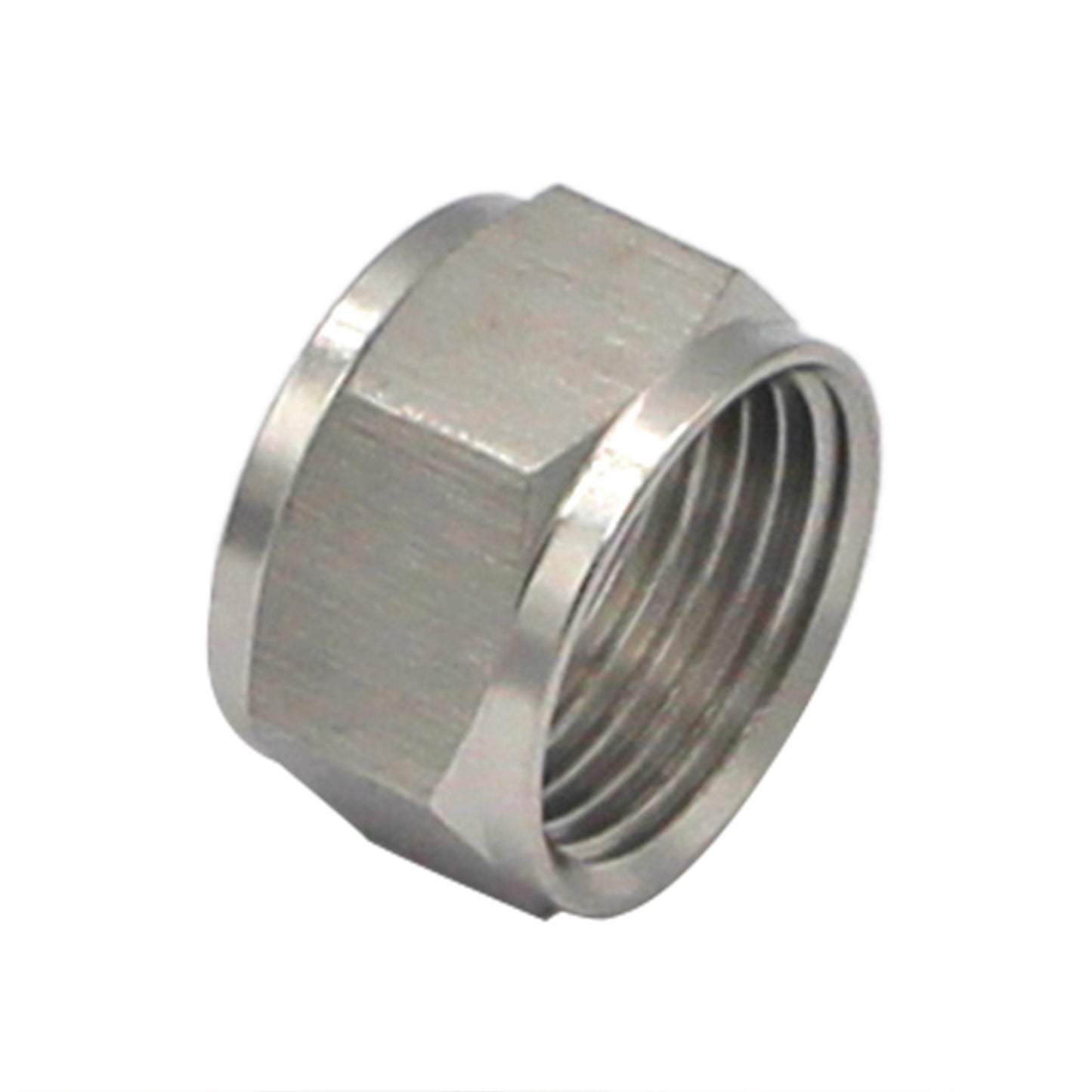 Stainless Steel Hex Beer Nut - 7/8"-14 (5/8" BSP)
