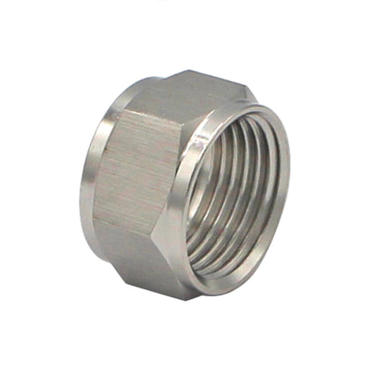 Stainless Steel Hex Beer Nut - 7/8"-14 (5/8" BSP)