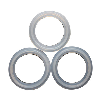 Ss Brewtech 1.5" Tri Clamp Silicone Sanitary Gasket for Tri Clover Sanitary Fittings (3 Pack)