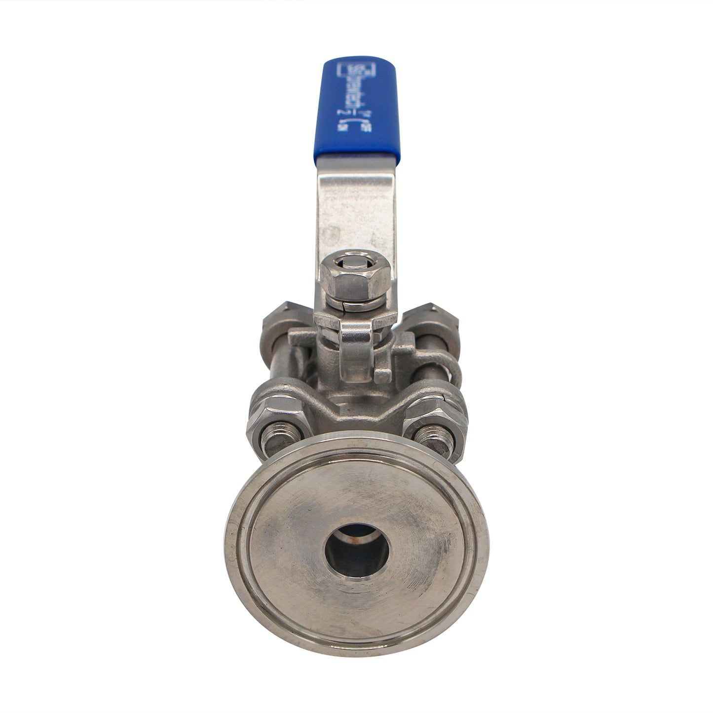 Ss Brewtech 1.5" Tri Clamp to 1/2" Female NPT 3-Piece Ball Valve - Tri Clover Sanitary Stainless Steel Fitting