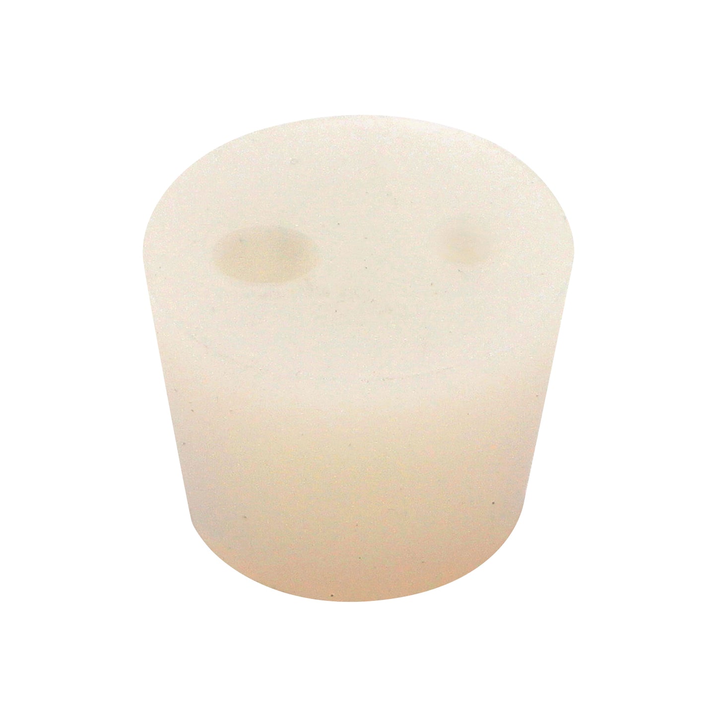 Drilled No. 6.5 Silicone Stopper w/ 2 Holes