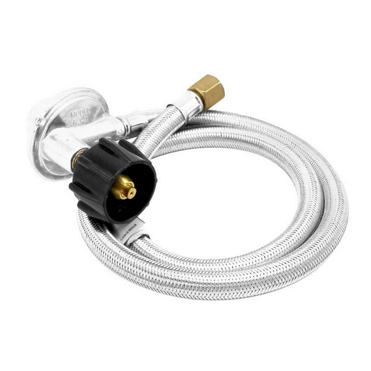 Bayou Classic Stainless Steel Propane Regulator Kit - 1 PSI [M5LPH]