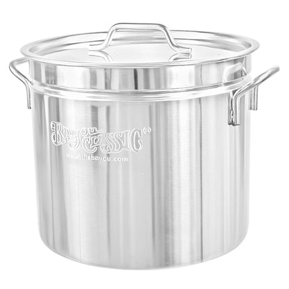 Bayou Classic Stainless Steel Stock Pot With Basket - 24 Qt. [1124]