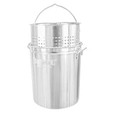 Bayou Classic Stainless Steel Stock Pot With Basket - 62 Qt. [1162]