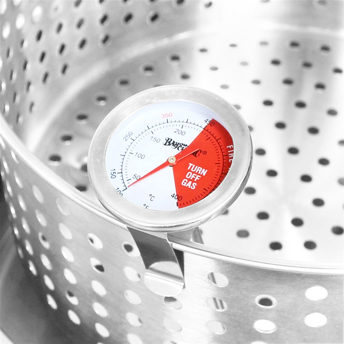 Bayou Classic Stainless Steel Deep Fry Pot With Basket - 10 Qt. [1101]