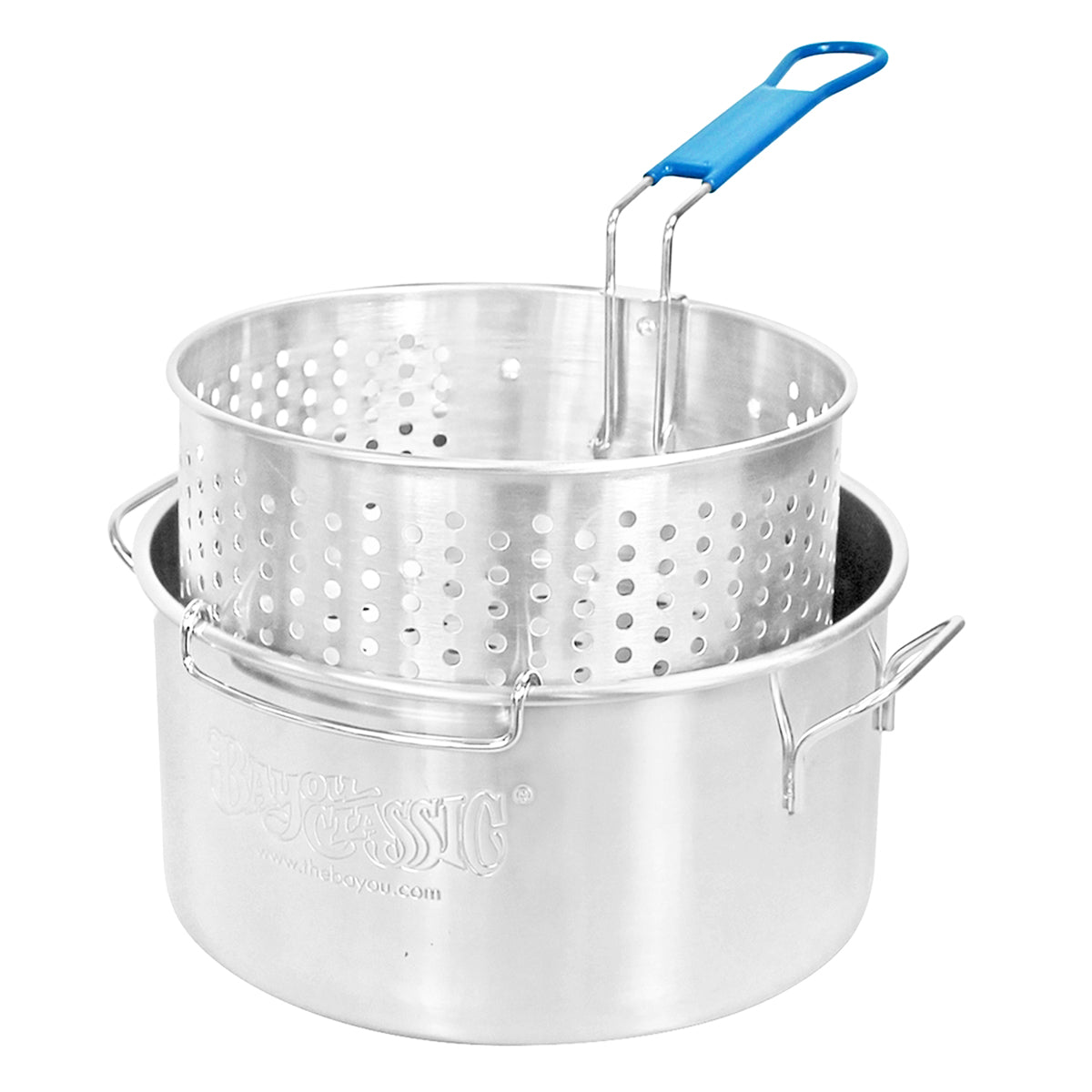 Bayou Classic Stainless Steel Deep Fry Pot With Basket - 14 Qt. [1150]