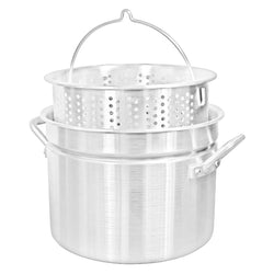 Bayou Classic Aluminum Stock Pot With Basket - 34 Qt. [4034]