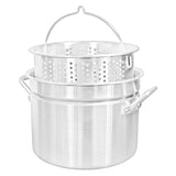 Bayou Classic Aluminum Stock Pot With Basket - 34 Qt. [4034]