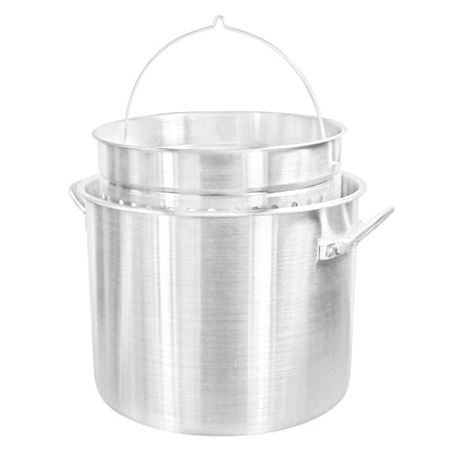 Bayou Classic Aluminum Stock Pot With Basket - 80 Qt. [8000]