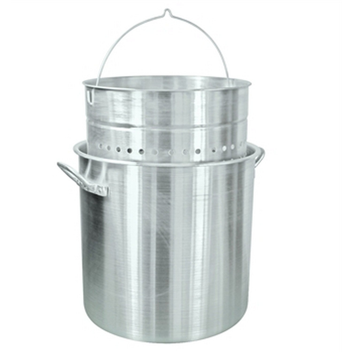 Bayou Classic Aluminum Stock Pot With Basket - 100 Qt. [1000]