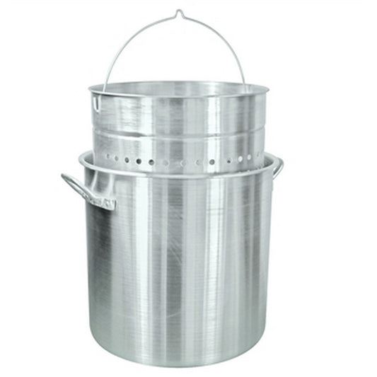 Bayou Classic Aluminum Stock Pot With Basket - 100 Qt. [1000]