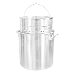 Bayou Classic Aluminum Stock Pot With Basket - 120 Qt. [1200]