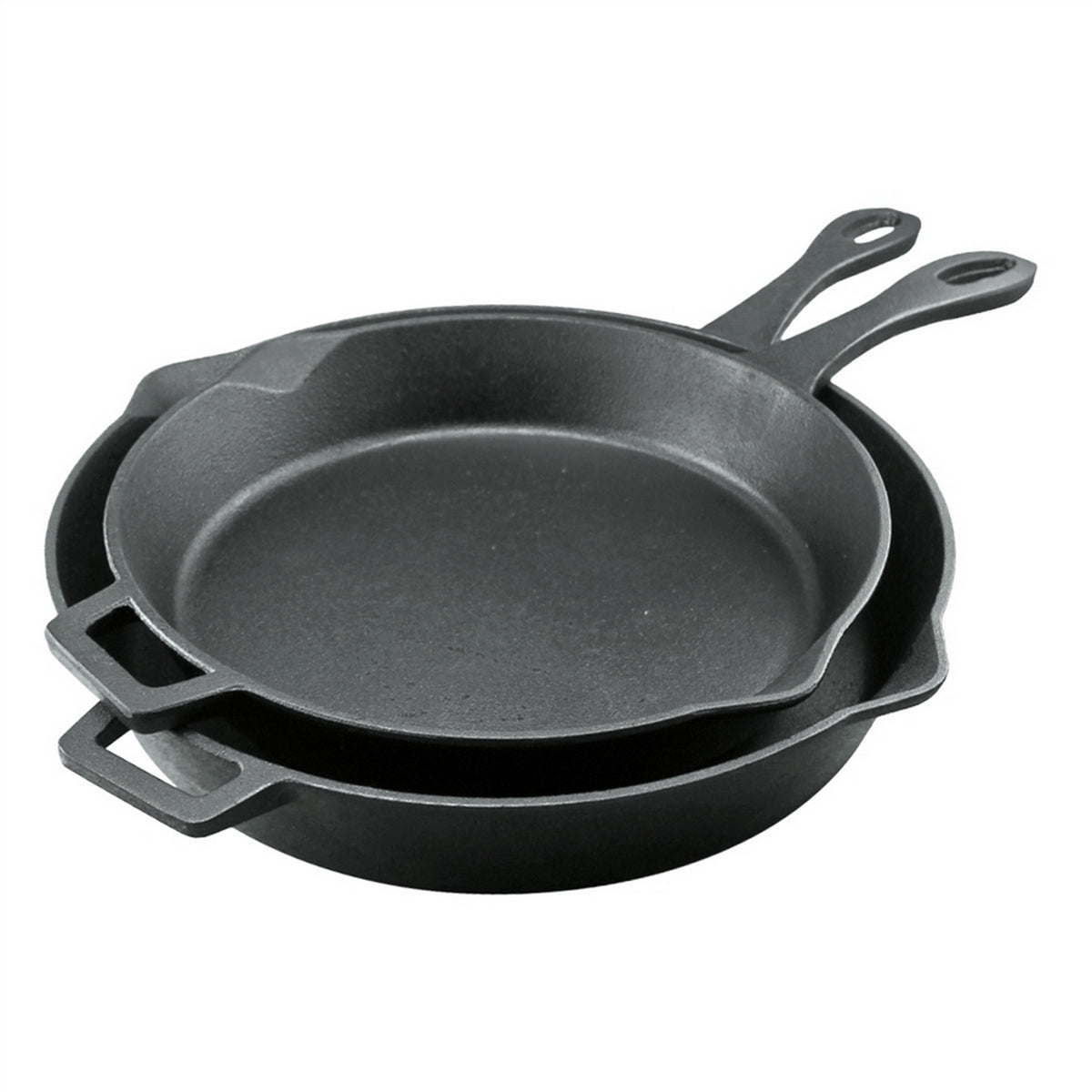 Bayou Classic Cast Iron 2-Piece Skillet Set - 12", 14" [7453]