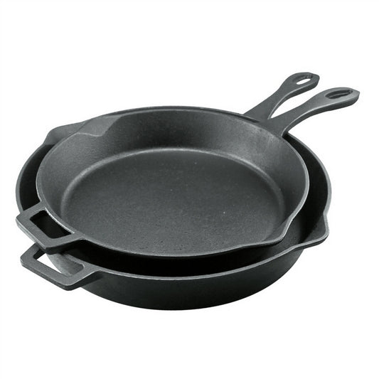 Bayou Classic Cast Iron 2-Piece Skillet Set - 12", 14" [7453]