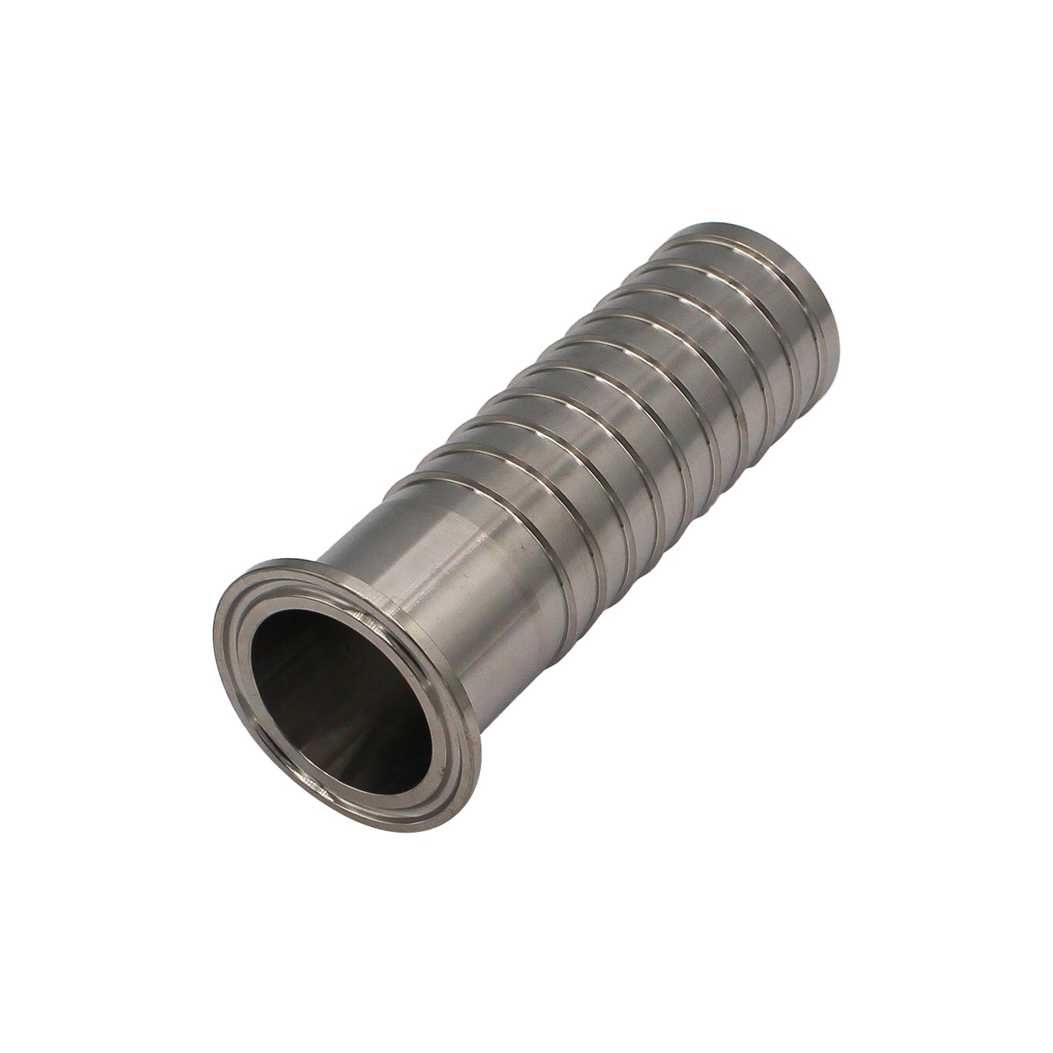 Stainless Steel Tri-Clover Hose Barb - 1.5" TC to 1.5" Barb -  Canuck Homebrew Supply, Canada