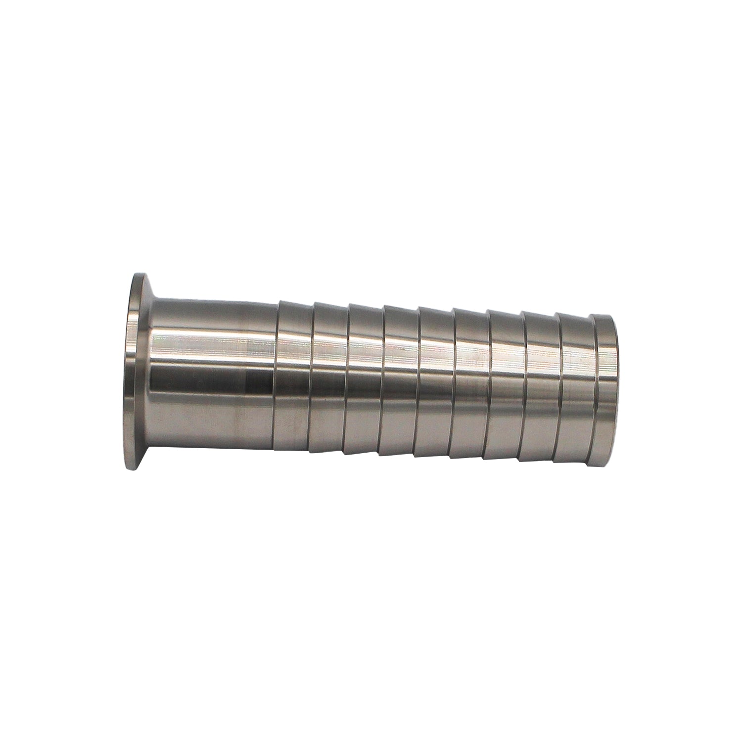 Stainless Steel Tri-Clover Hose Barb - 1.5" TC to 1.5" Barb -  Canuck Homebrew Supply, Canada