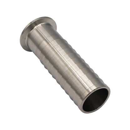 Stainless Steel Tri-Clover Hose Barb - 1.5" TC to 1.5" Barb -  Canuck Homebrew Supply, Canada