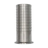 Stainless Steel Tri-Clover Hose Barb - 2" TC to 2" Barb