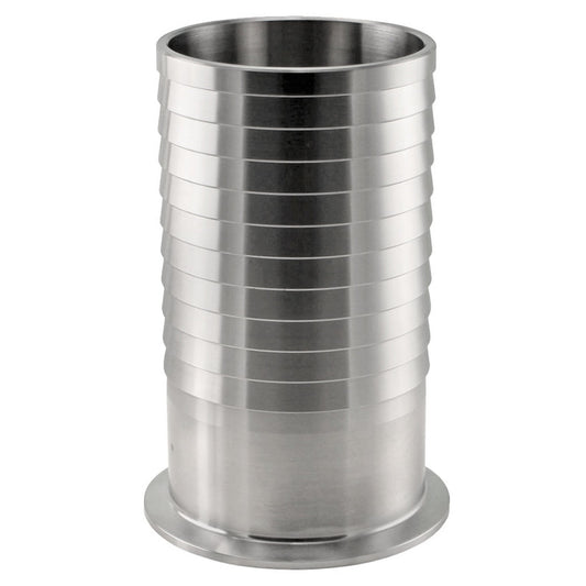 Stainless Steel Tri-Clover Hose Barb - 3” TC to 3” Barb