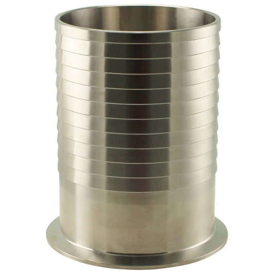 Stainless Steel Tri-Clover Hose Barb - 4” TC to 4” Barb