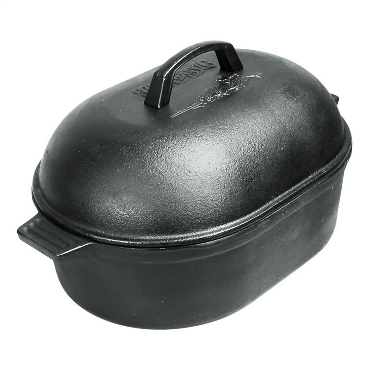 Bayou Classic Cast Iron Oval Roaster - 12 Qt. [7418]