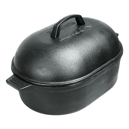 Bayou Classic Cast Iron Oval Roaster - 12 Qt. [7418]