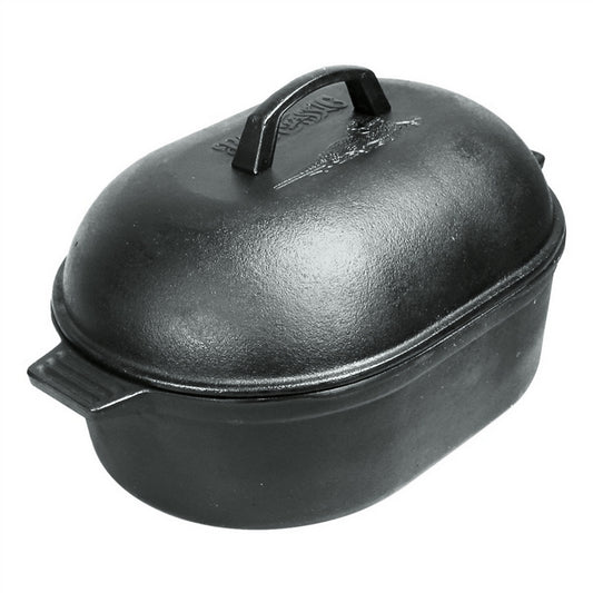 Bayou Classic Cast Iron Oval Roaster - 12 Qt. [7418]