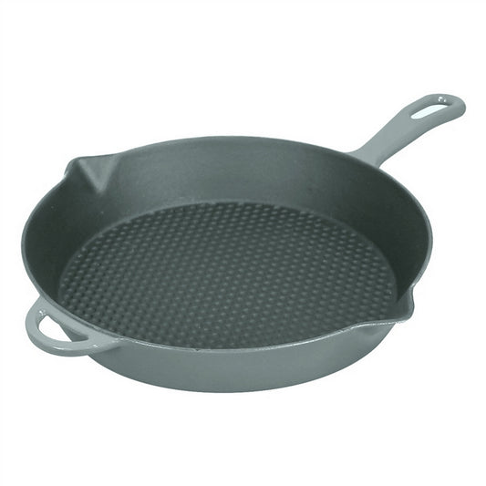 Bayou Classic Enameled Cast Iron Skillet - 10.5" (Weather Grey) [7730S]