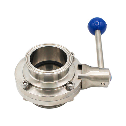 2.5" Tri Clamp Pull Trigger Butterfly Valve - Tri Clover Sanitary Stainless Steel Fitting -  Canuck Homebrew Supply, Canada