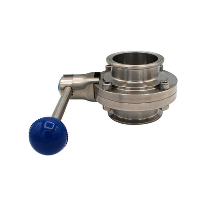 2.5" Tri Clamp Pull Trigger Butterfly Valve - Tri Clover Sanitary Stainless Steel Fitting -  Canuck Homebrew Supply, Canada