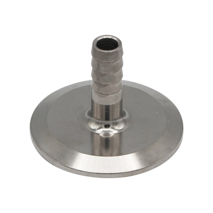 Stainless Steel Tri-Clover Barbed Fitting - 1/2" Barb to 2" TC