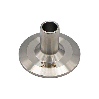 Stainless Steel Tri-Clover Fitting w/ High Flow Barb  2" TC -  Canuck Homebrew Supply, Canada
