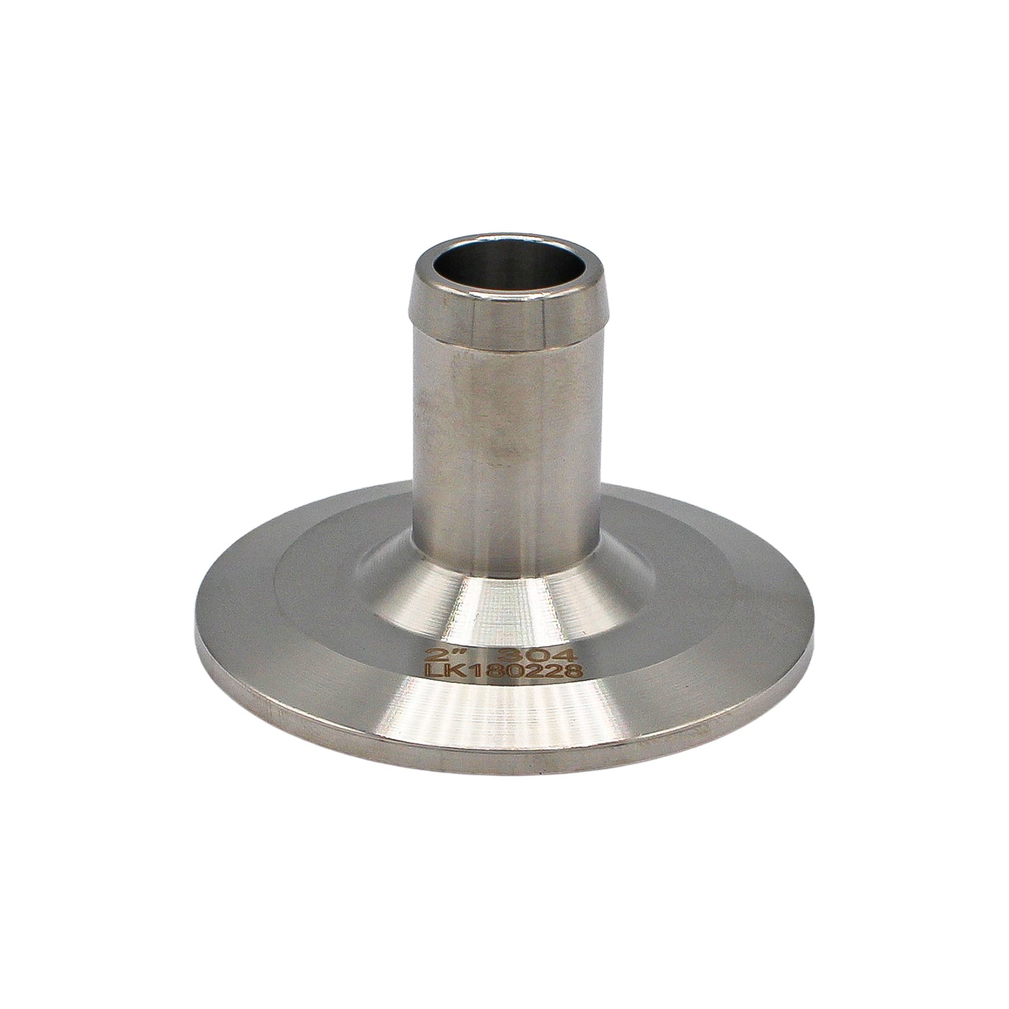 Stainless Steel Tri-Clover Fitting w/ High Flow Barb  2" TC -  Canuck Homebrew Supply, Canada