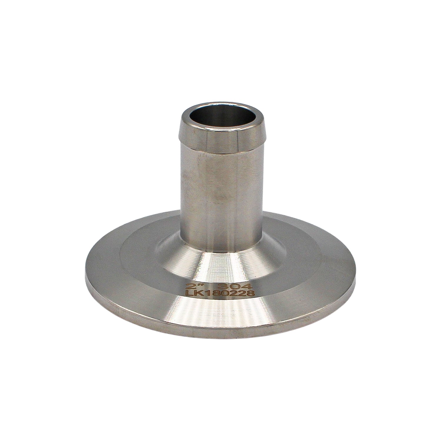 Stainless Steel Tri-Clover Fitting w/ High Flow Barb  2" TC -  Canuck Homebrew Supply, Canada