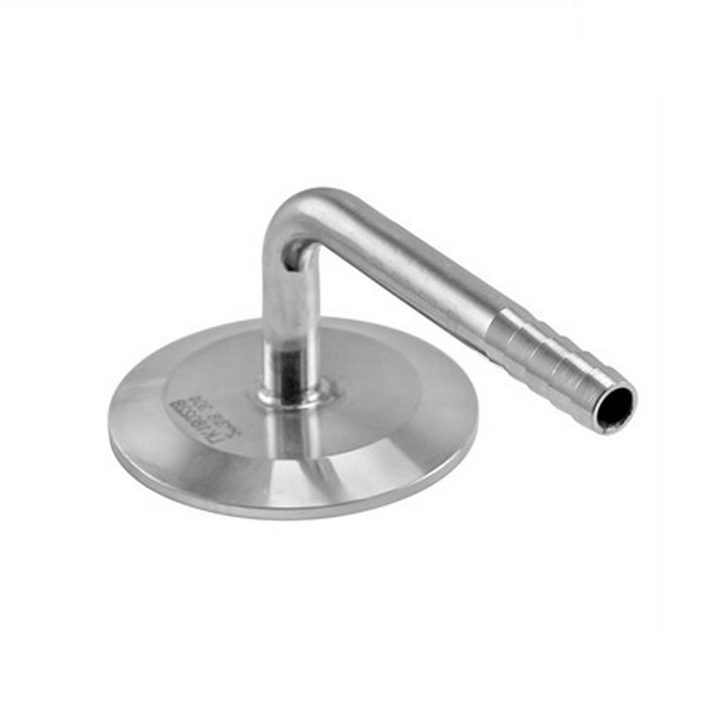 Stainless Steel Tri-Clover Cap w/ 3/8” 90° Barb