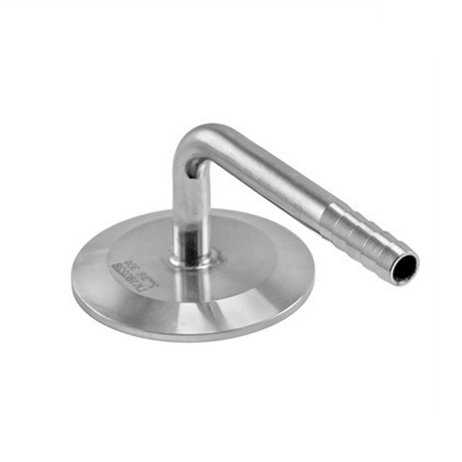 Stainless Steel Tri-Clover Cap w/ 3/8” 90° Barb