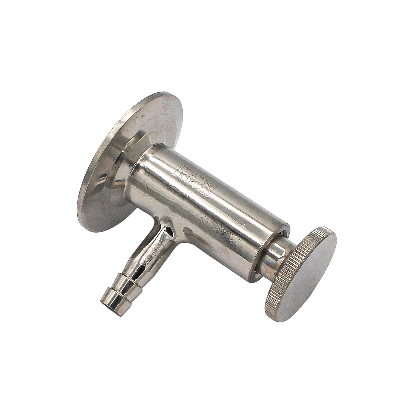 2" Tri Clamp Sample Valve with 1/2" OD Barb - Tri Clamp Sanitary Stainless Steel Fitting -  Canuck Homebrew Supply, Canada