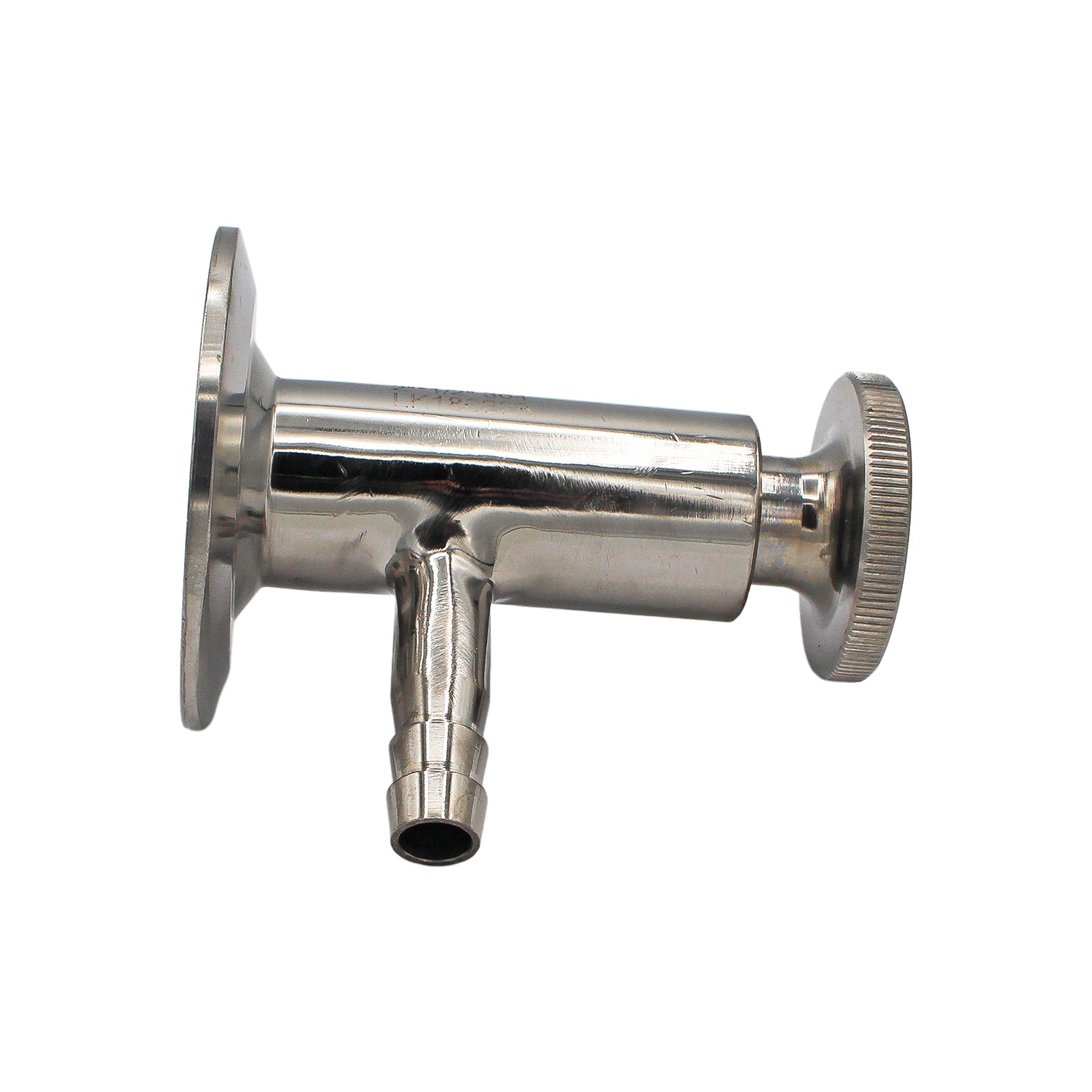 2" Tri Clamp Sample Valve with 1/2" OD Barb - Tri Clamp Sanitary Stainless Steel Fitting -  Canuck Homebrew Supply, Canada