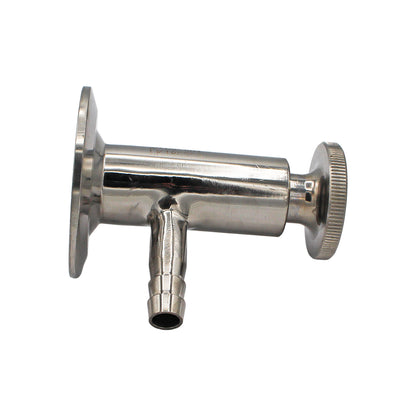 2" Tri Clamp Sample Valve with 1/2" OD Barb - Tri Clamp Sanitary Stainless Steel Fitting -  Canuck Homebrew Supply, Canada