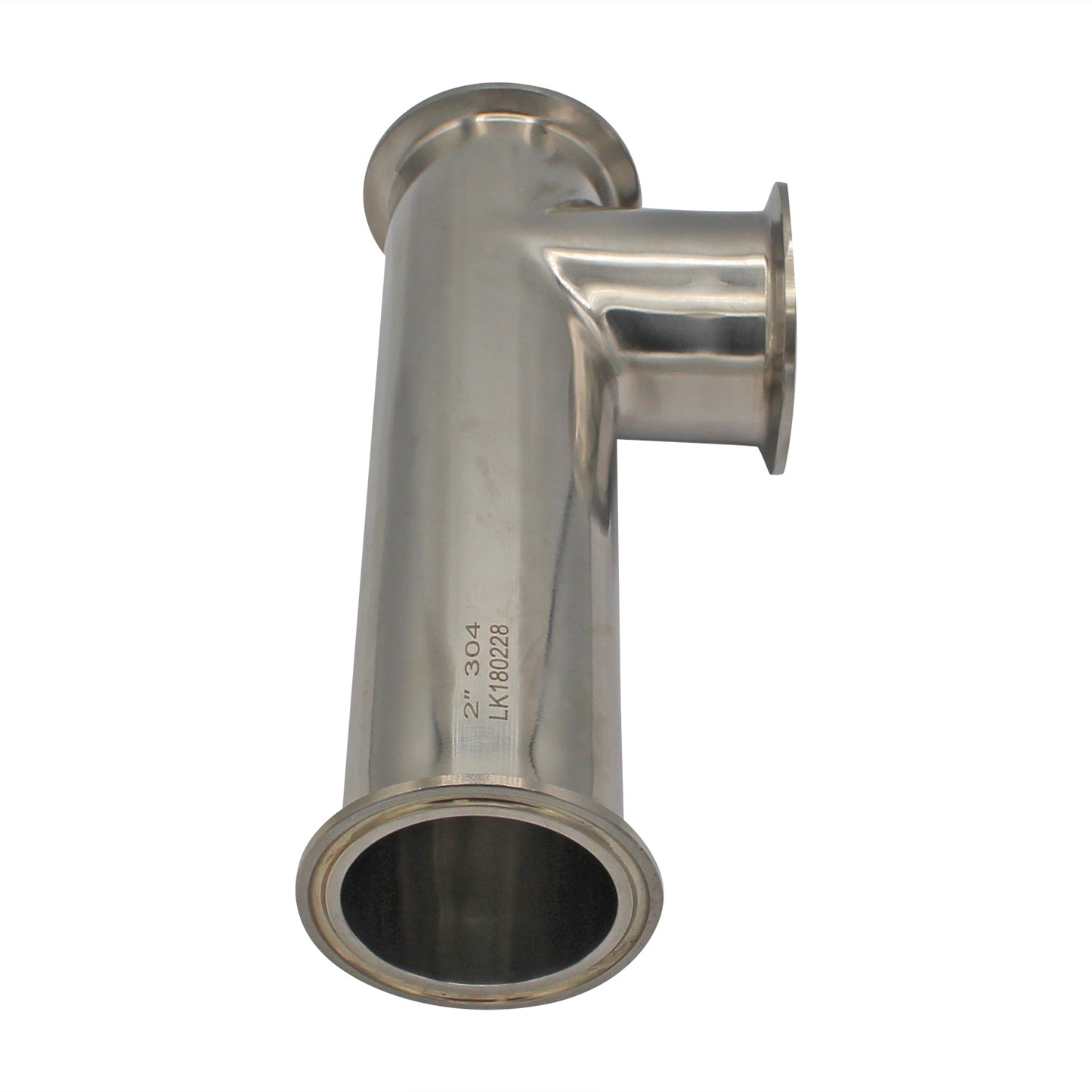 2" Tri Clamp Offset Tee (RIMS Tube) - Sanitary Stainless Steel Tri Clover Fitting