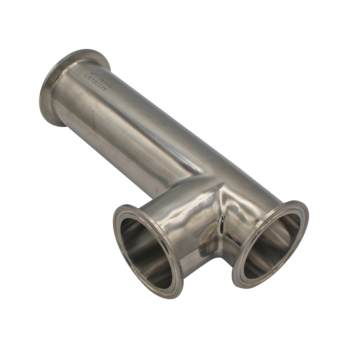2" Tri Clamp Offset Tee (RIMS Tube) - Sanitary Stainless Steel Tri Clover Fitting