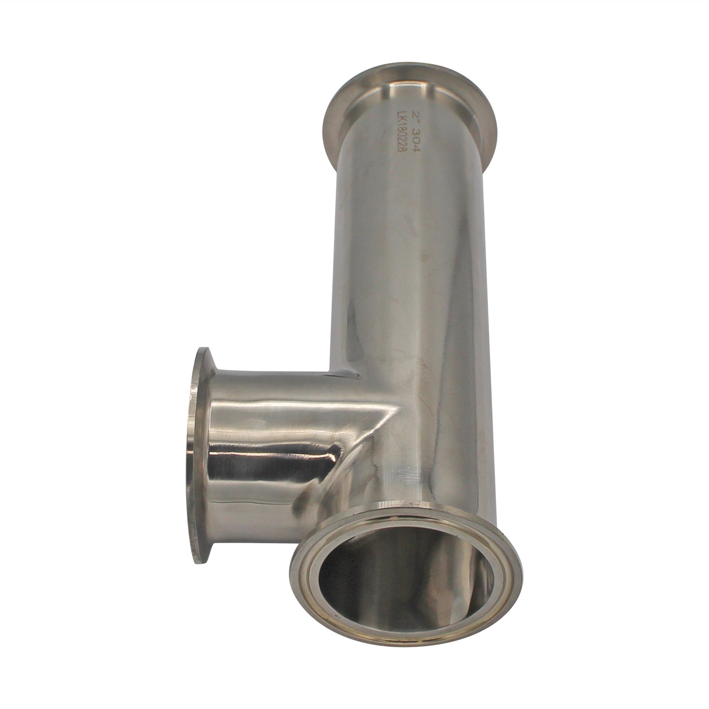 2" Tri Clamp Offset Tee (RIMS Tube) - Sanitary Stainless Steel Tri Clover Fitting