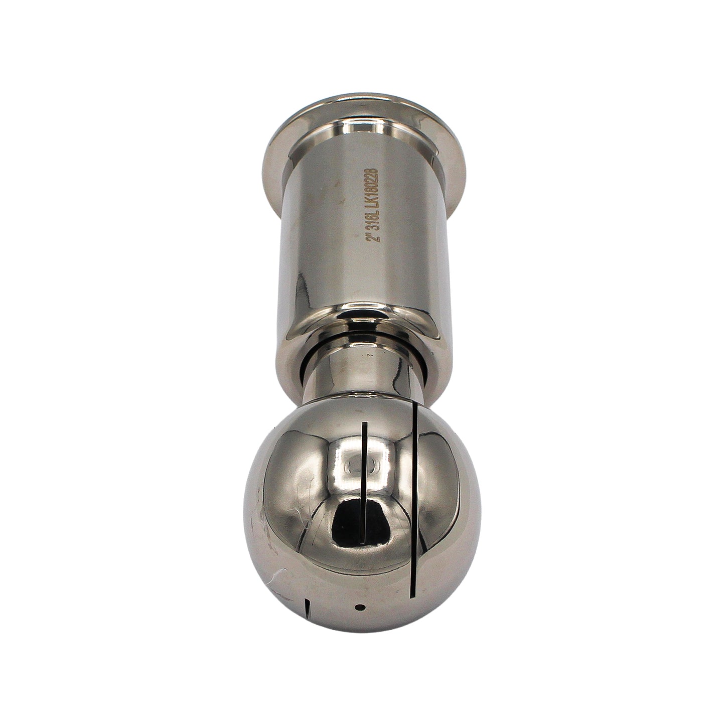 Stainless Steel 316 Tri-Clover Rotating CIP Spray Ball  2" TC -  Canuck Homebrew Supply, Canada