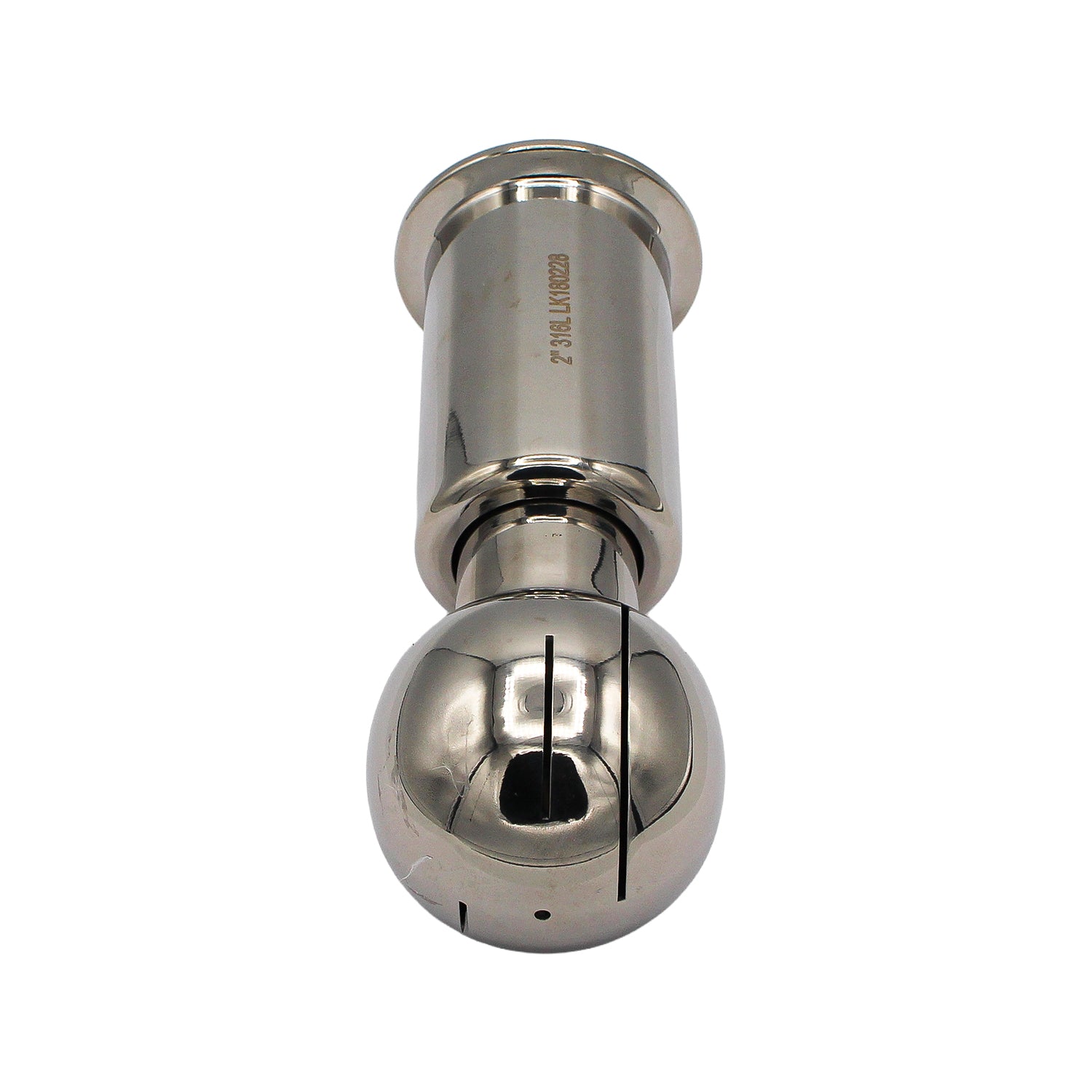 Stainless Steel 316 Tri-Clover Rotating CIP Spray Ball  2" TC -  Canuck Homebrew Supply, Canada