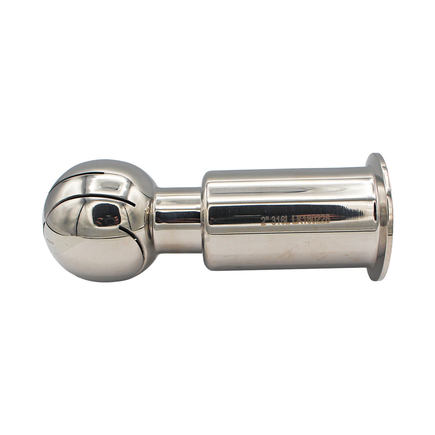 Stainless Steel 316 Tri-Clover Rotating CIP Spray Ball  2" TC -  Canuck Homebrew Supply, Canada
