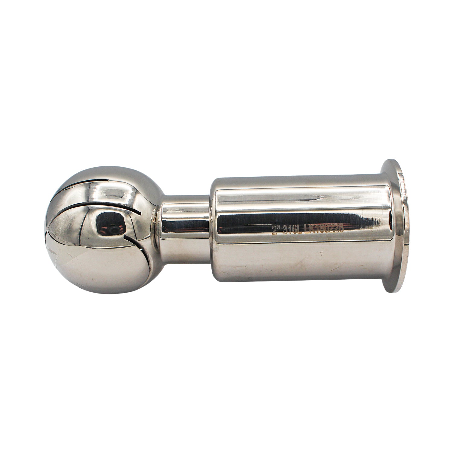 Stainless Steel 316 Tri-Clover Rotating CIP Spray Ball  2" TC -  Canuck Homebrew Supply, Canada
