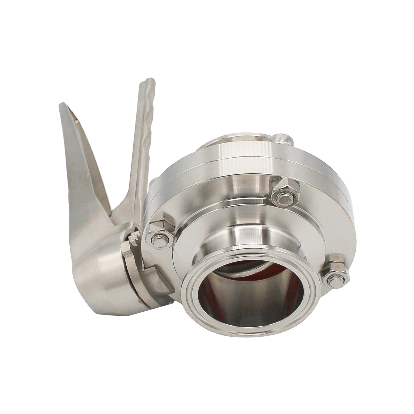 2" Tri Clamp Squeeze Trigger Butterfly Valve - Tri Clover Sanitary Stainless Steel Fitting