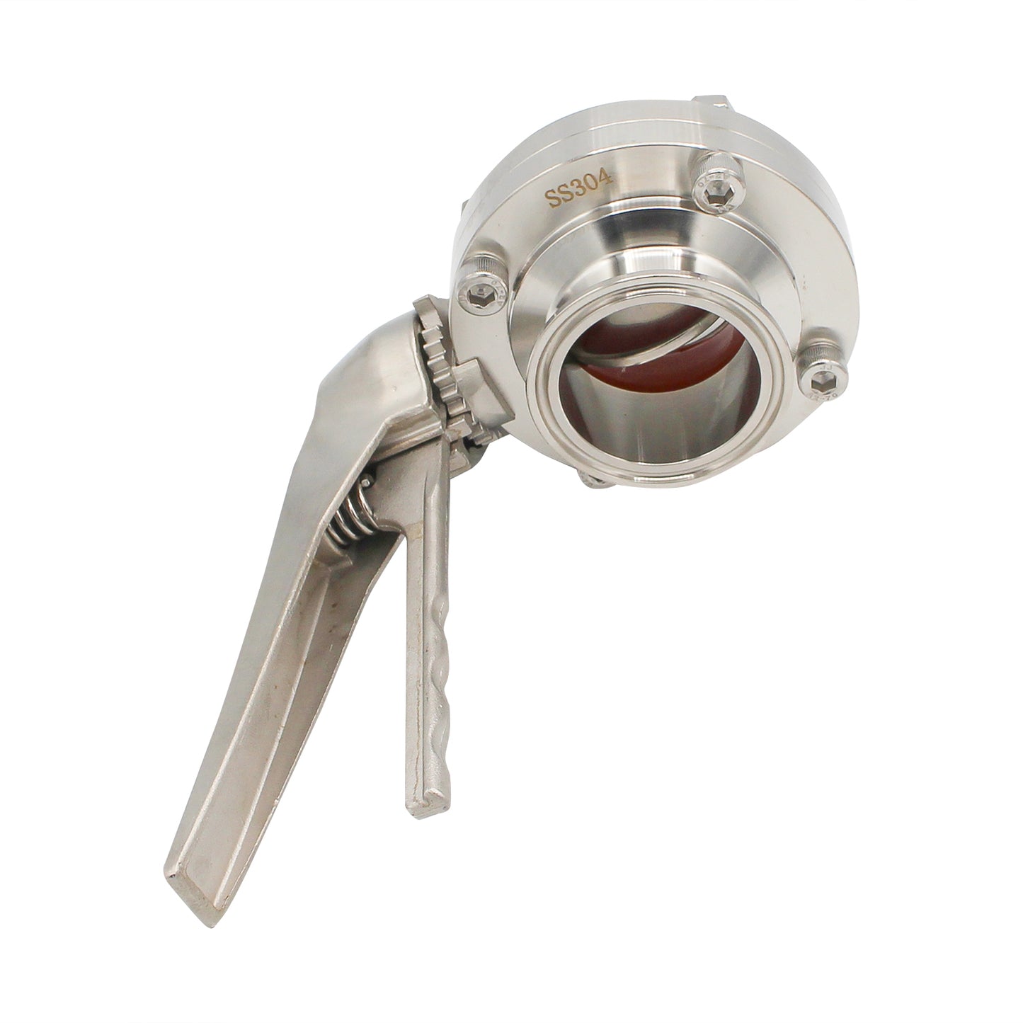 2" Tri Clamp Squeeze Trigger Butterfly Valve - Tri Clover Sanitary Stainless Steel Fitting
