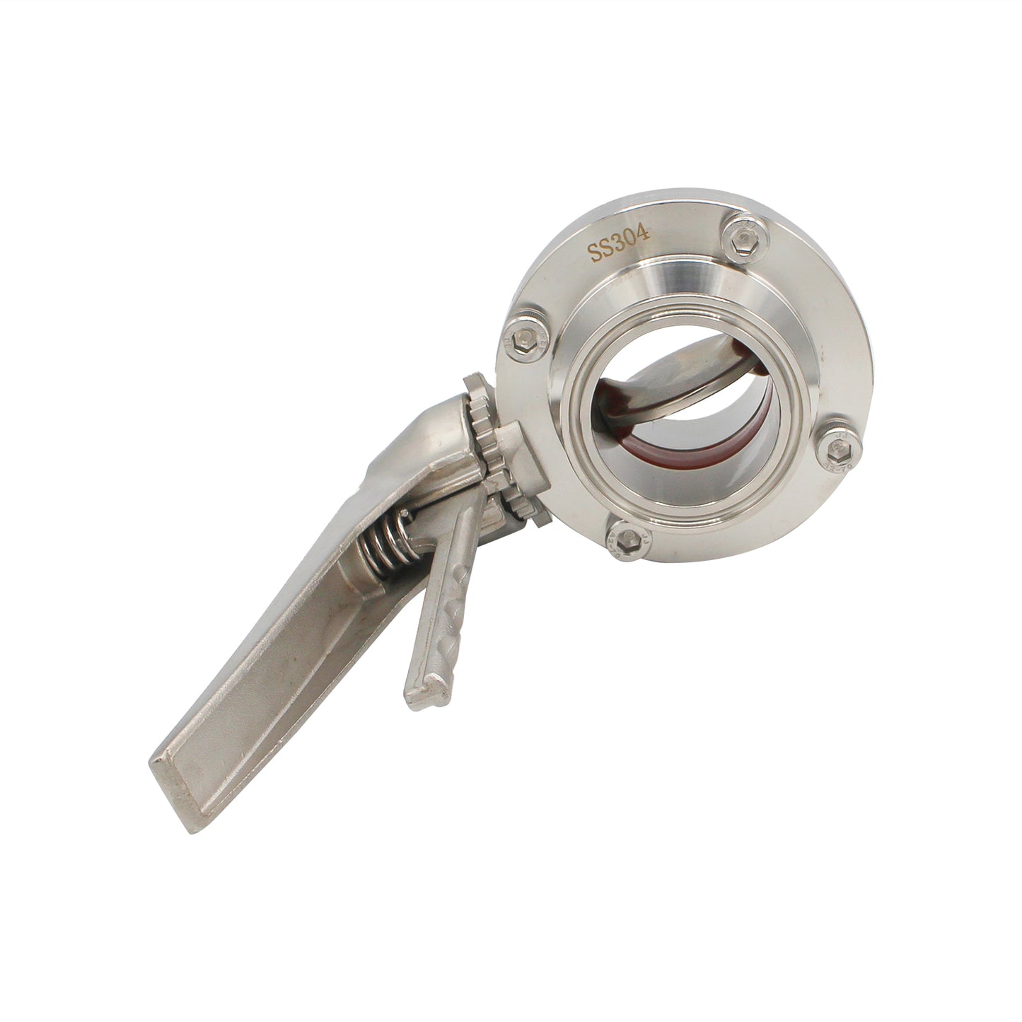 2" Tri Clamp Squeeze Trigger Butterfly Valve - Tri Clover Sanitary Stainless Steel Fitting