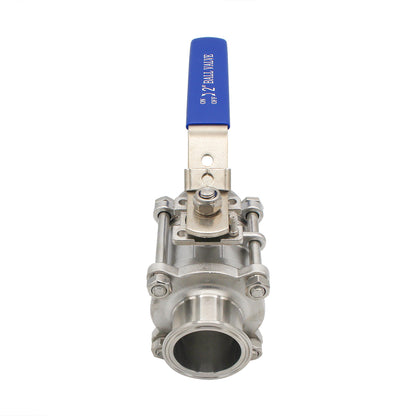 2" Tri Clamp 3-Piece Ball Valve - Tri Clover Sanitary Stainless Steel Fitting